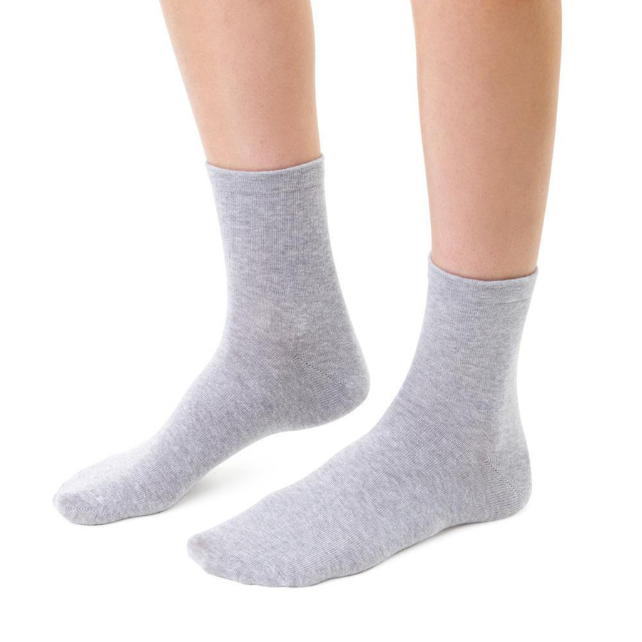 Frauensocken Kunst. 037 melange hellgrau Steven