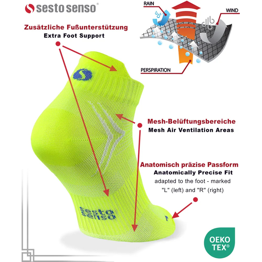 4x Sport-Socken SKB08 Sesto Senso