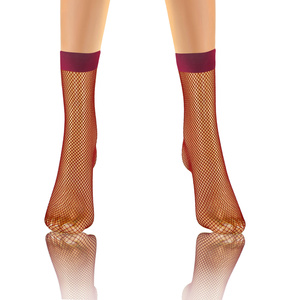 Netzsocken Kora Rot