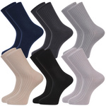 6X Herren gerippte medizinische Socken Medical Line Moraj