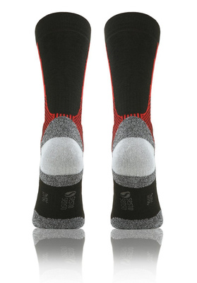 Wollsocken Trekking Winter Grau Mehrfarbig