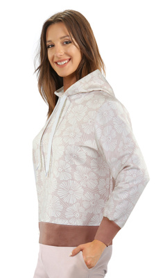 Damen Sweatshirt Mono Rosa