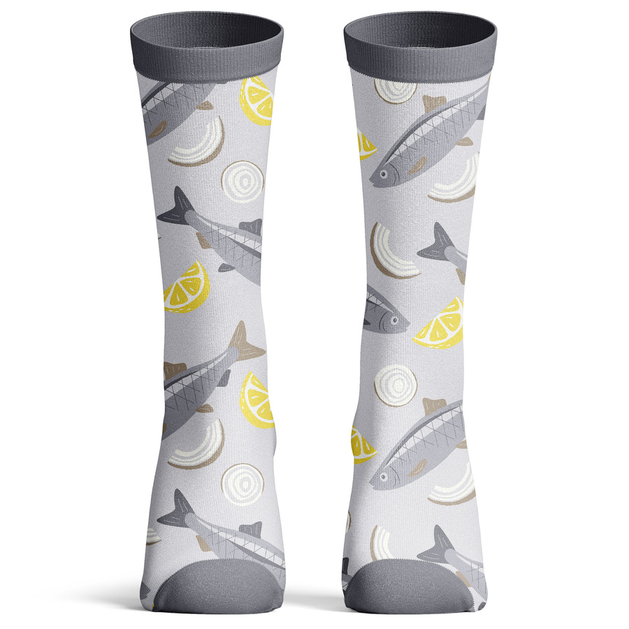 Damen-/Herren-Socken im Geschenkglas Pilzsuppe