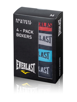 Men's Everlast Cotton Boxer Shorts 4 Pack