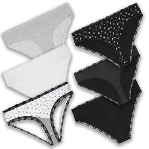 Figi damskie bikini z koronk? S-XL 6-pak