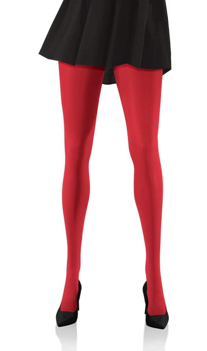 Blickdichte Strumpfhose Hiver 40DEN Rot