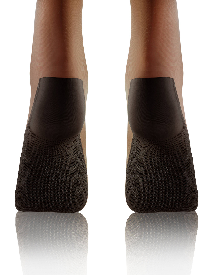 Sesto Senso Damen Podkolanówki – Massierende Sohle, 20 Den, Poliamid-Elastan Mix, Nicht-Drückend, Unterstützt Durchblutung, Elegant Halbtransparent, 3er Pack, Schwarz