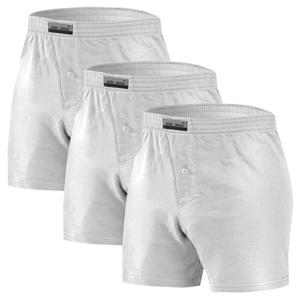 Boxeri clasici bărbătești BM01 albi