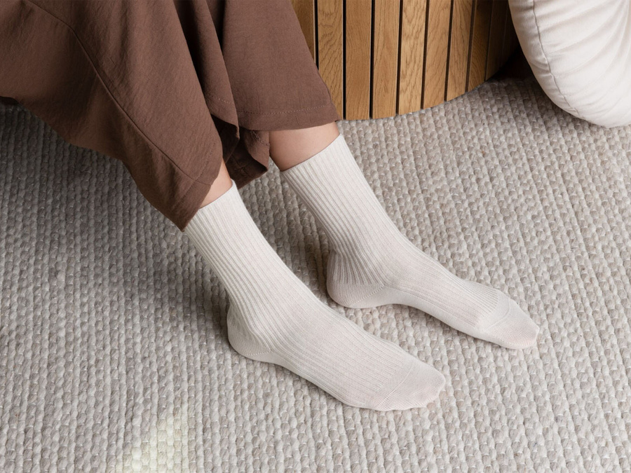 Socken ohne Druck 100% natürliche Baumwolle Art. 201