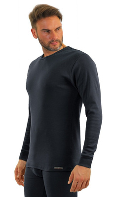 Sesto Senso Herren Langarmshirt Art. 111 – Hochwertige Baumwolle, Elastisch, Flachnähte, Komfortabel für Alltag, Grafit, Männer