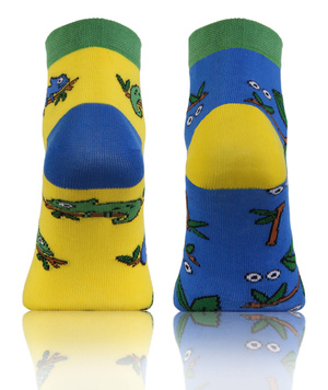 Kolorowe śmieszne ZAKOSTKI SKARPETY FINEST Sesto Senso