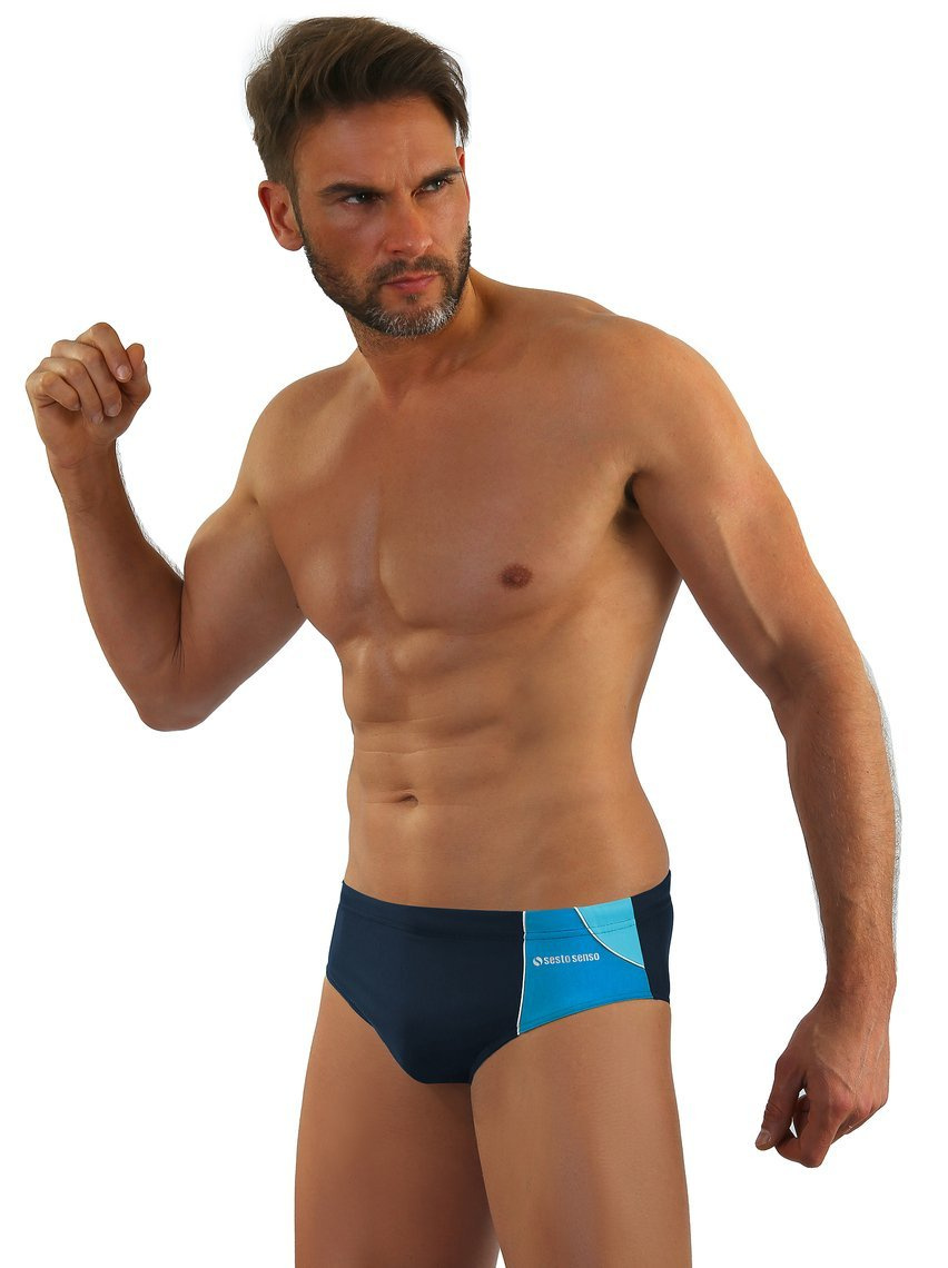 Bade-Slips Herren BD Blau