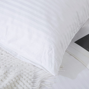 Kissenbezug Damast Weiß