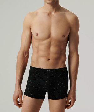 Herren-Boxershorts 3MH-204 Grau/Grün/Schwarz/Bunt