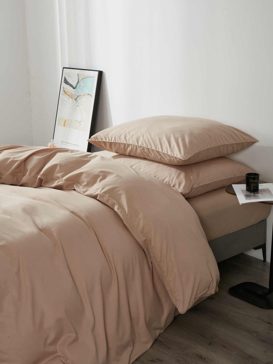 Bettwäsche Queen Premium Beige