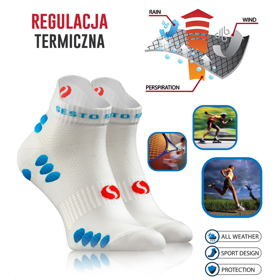 3X Skarpety sportowe treningowe SKB02 Sesto Senso