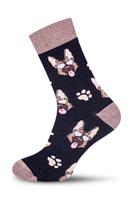 Socken Herren Serie Deutsche Schäferhunde und Knochen