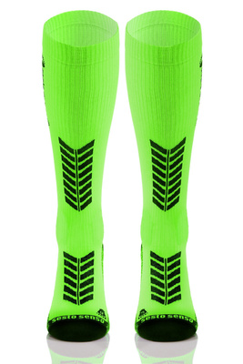 Lange Sportliche Kompressionssocken 2er Set Blau, Grün