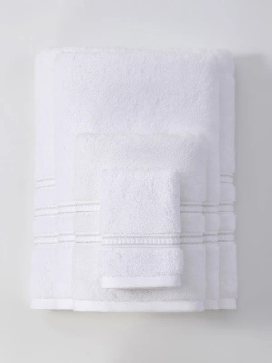 Handtuch Harmony Weiß/Silber
