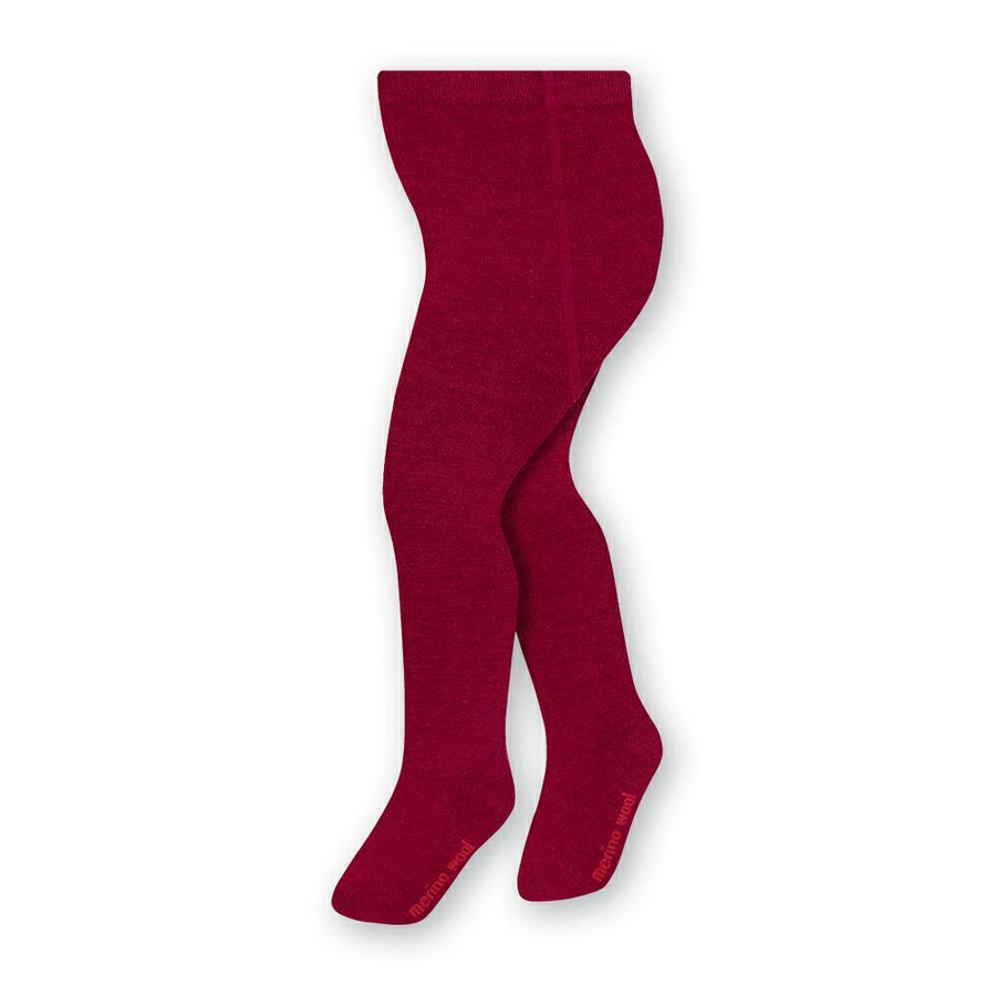 Rajstopki z wełny merino art. 130 TP003 bordowy