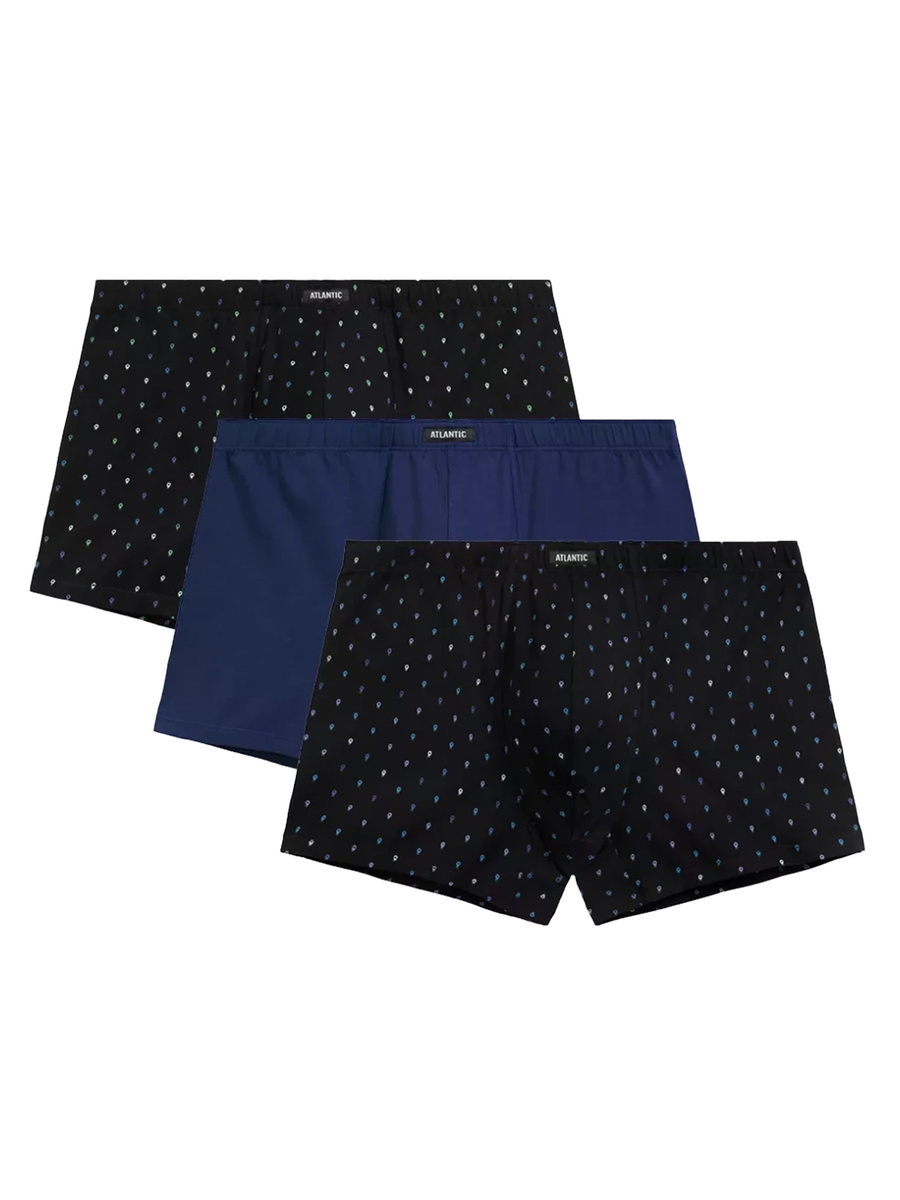 Boxershorts 3mh-220 Schwarz Blau