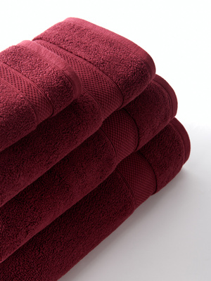 Towel Leo Burgundy