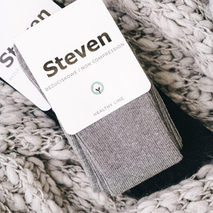 Cotton Non-Pressure Socks Art. 018 Grey Mélange