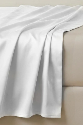 Sheet Satin White/Without Elastic
