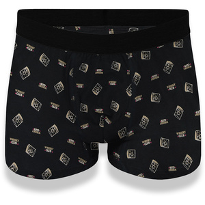 Herren Boxershorts Whisky Club schwarz
