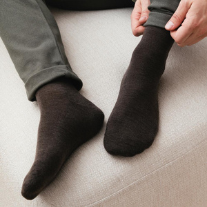 Herrensocken Halbfrottee Serie Braun