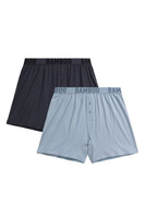 Lockere Herren-Boxershorts Serie 2MBX-076 Grau und Blau