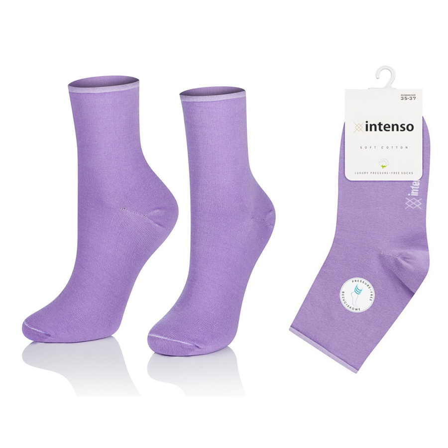 Skarpety bezuciskowe damskie bawełna art. 020 Intenso