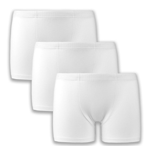 Weiße Boxershorts für Jungen im 3er-Pack