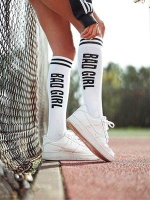 Șosete până la genunchi Seria 248 Albe