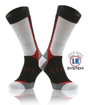 Wollsocken Trekking Winter Grau Mehrfarbig