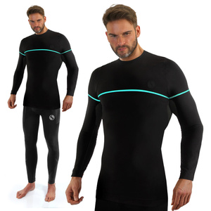 Langarmshirt Herren Dryarn Blau Schwarz