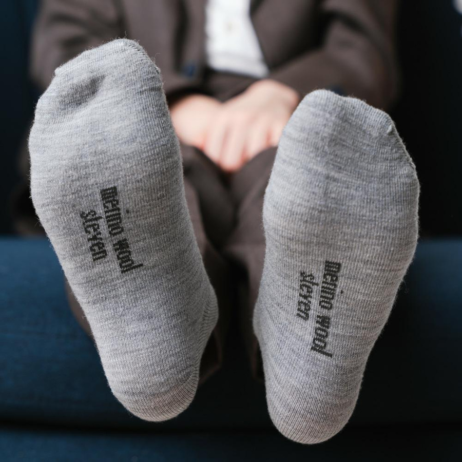 Skarpetki z wełny merino art. 130 GC005 czerwień Steven