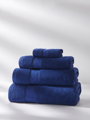 S TOWEL 100*150 LEO NAVY BLUE