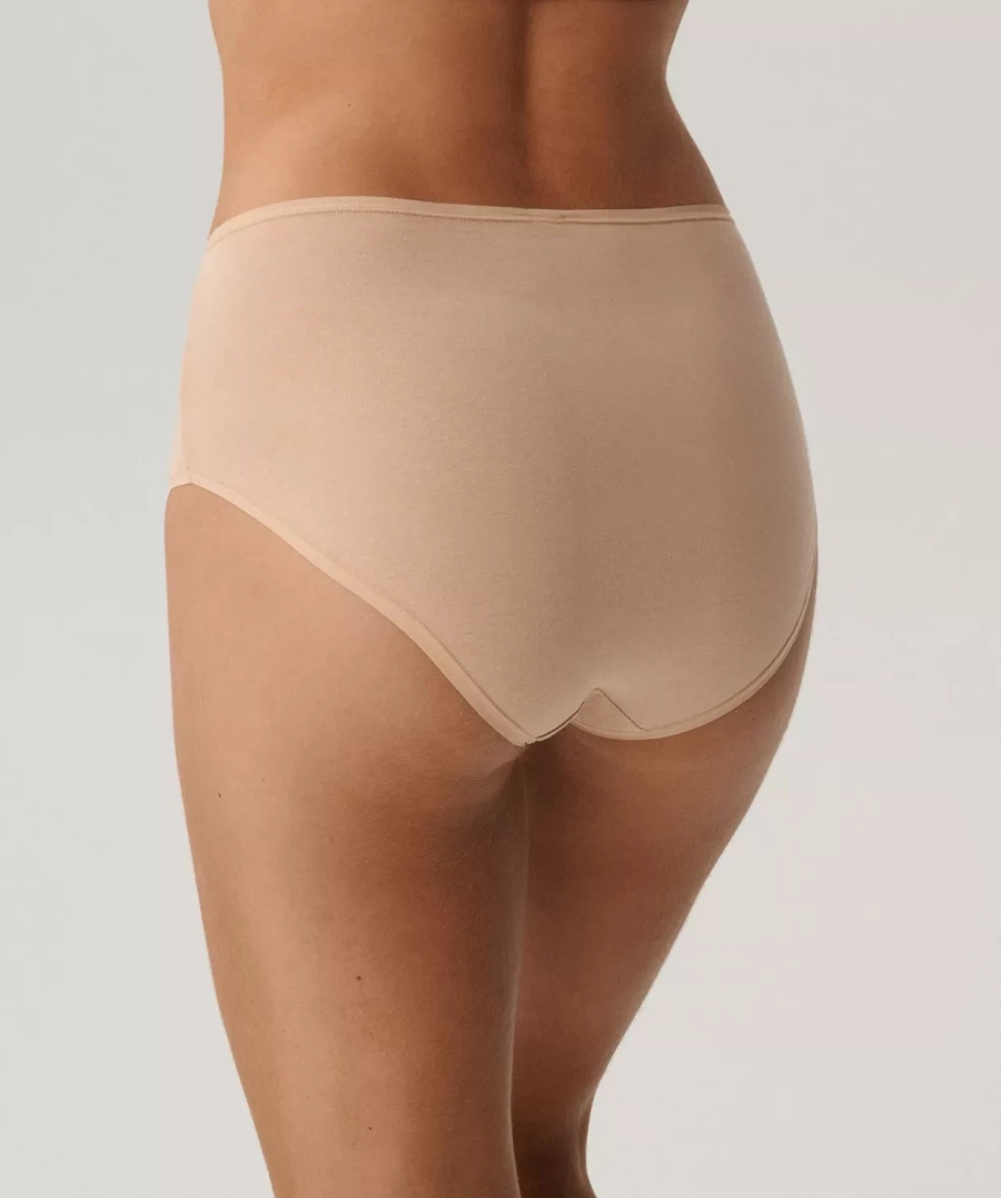 Damen Slips Maxi Serie Beige