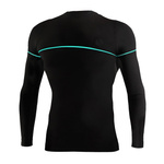 Langarmshirt Herren Dryarn Blau Schwarz