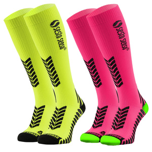 2x Sportowe KOMPRESYJNE długie skarpety do biegania Sesto Senso