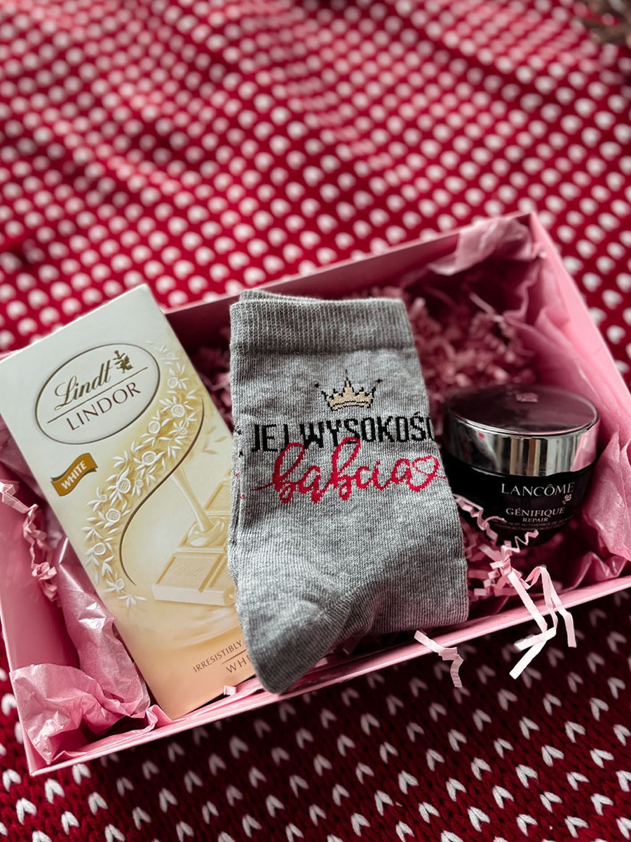 Damensocken Dzień Babci i Dziadka Grau