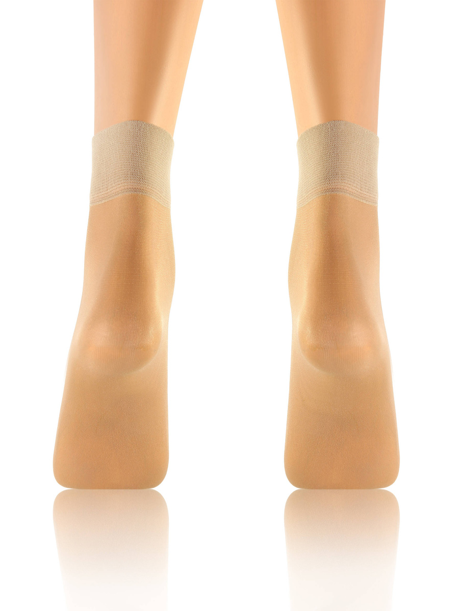 Sesto Senso Damen Skarpetki Rajstopowe Emi – Hochwertige, Strapazierfähige Strumpfsocken, Poliamid & Elastan, Komfortabler Bund, Ohne Verstärkung, Ideal für Offene Schuhe, One Size, Beige & Schwarz, 2er Pack