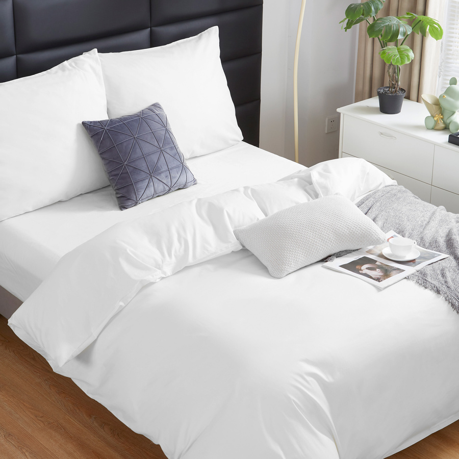 Lenjerie de pat din satin Albă