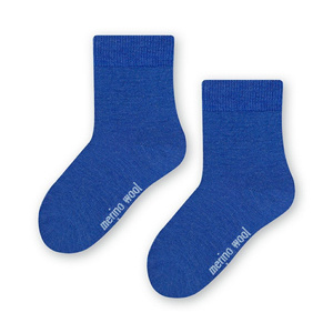 Socken Kinder Merino Wool Blau
