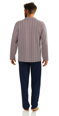 Schlafanzug Herren Serie Blau