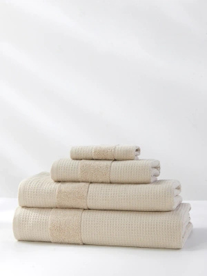 Towel Waffle Checky Beige