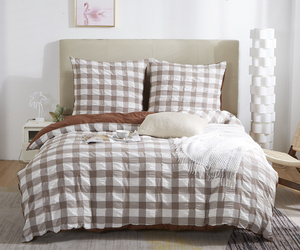 Lenjerie de pat Creasy Check Maro