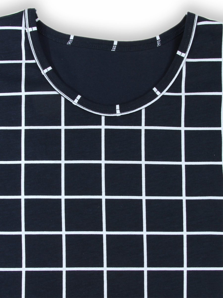 Kurzarm Schlafanzug Herren Serie Blau