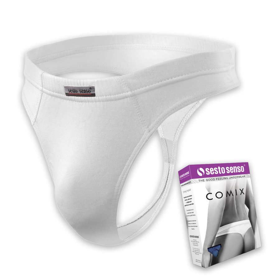 3x Stringi męskie z delikatnego MICROMODALU COMIX Sesto Senso